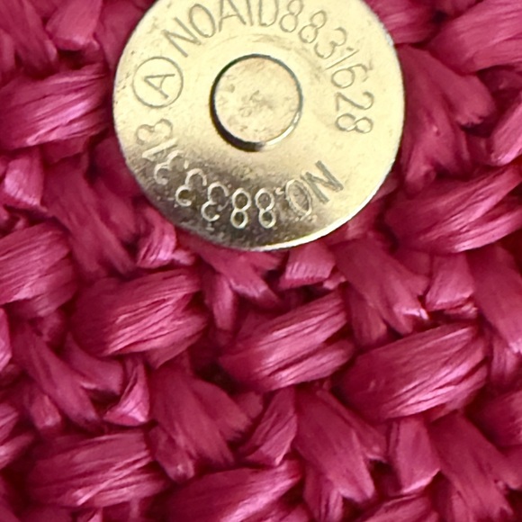 Miu Miu Pink Crochet Card Holder - Picture 5 of 8